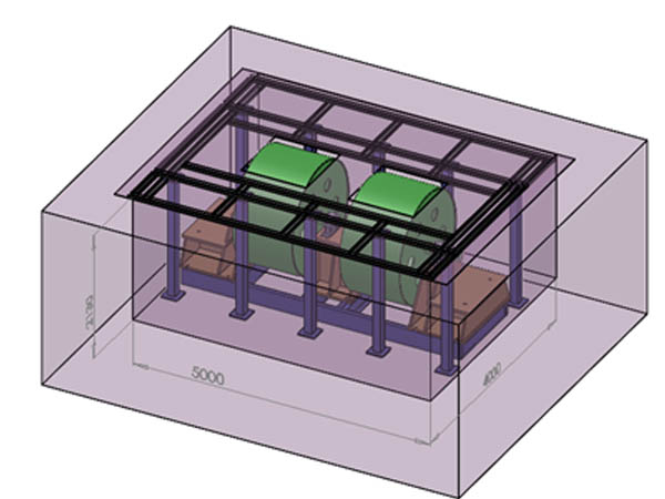 72英寸560kw牽引力90000N底盤測功機(jī)